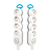 Vea VE-2S4S 4'Lü 1.5 Metre Kablolu Anahtarlı Grup Priz - 2