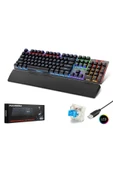Hadron G507 Kablolu Oyuncu Klavye Mekanik Blue Switch Rgb Q Siyah - 1