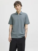 Jack Jones Austın Zıp Fermuarlı  Polo Yaka Erkek Tişört 12279177 - 1