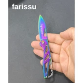 Alaska SDR-73X Mini Gökkuşağı Katlanır Çakı - Ultra Kompakt EDC Bıçak, 49 gr Hafiflik - 4