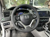 Honda Civic FB7 Araca Özel Dikmeli Direksiyon Kılıfı NOKTA DÜZ MAVİ İP thumbnail 3