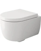 Bocchi V-Tondo Rimless Asma Klozet Kanalsız Kısa Kapak Hariç Mat Beyaz 1417-002-0128 - 1