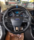 FOCUS 3,5 Araca Özgü Dikmeli Direksiyon Kılıfı F1 OLMAYAN DİREKSİYONA UYGUNDUR MAVİ thumbnail 1