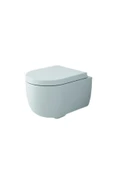 V-tondo Rimless Asma Klozet Kanalsız Kısa Kapak Hariç Mat Buz Mavisi 1417-029-0128 - 1