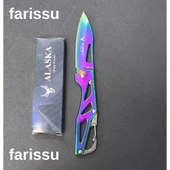 Alaska SDR-73X Mini Gökkuşağı Katlanır Çakı - Ultra Kompakt EDC Bıçak, 49 gr Hafiflik - 1