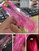 Eagenset Çapari Poşet Sim Ultraviyole Uv Neon Koyu Pembe Balık Sırtı Kırçıl 1 mm 35 Metre thumbnail 1