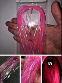 Eagenset Çapari Poşet Sim Ultraviyole Uv Neon Koyu Pembe Balık Sırtı Kırçıl 1 mm 35 Metre thumbnail 4