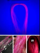 Eagenset Çapari Poşet Sim Ultraviyole Uv Neon Koyu Pembe Balık Sırtı Kırçıl 1 mm 35 Metre thumbnail 5