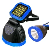 PowerMaster PM-8033B 6 Modlu EL Feneri Ve Işıldak Acil Durum Lambası 25 Cob Ledli Solar Şarjlı thumbnail 1