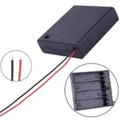 Powermaster  4'lü AA Kapaklı Switch'li Pil Yuvası (IC-233F) - 3