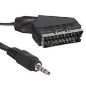 AV Kablo Scart Kablo 3.5 Mm Stereo 1.2 Metre Kısa Jack - 1