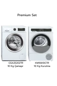 Profilo Premium Set 10 Kg Çamaşır (CGA25202TR) + 10 Kg Kurutma (KM10610CTR) - 1