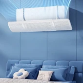 TriLine Split Klima Çarpma Önleyici Hava Kalkanı Ayarlanabilir Delikli Klima Siperliği Aparatı thumbnail 1