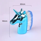 Mavi Unicorn Manikür Toz Fırçası Allık ve Makyaj Fırçası - 2