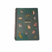 Keskin 17*24 100 Yp.Çizgili Spr.Sert Kareli Kap.Sevimli Hayvanlar Defter 418921-99 - 2