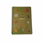 Keskin 17*24 100 Yp.Çizgili Spr.Sert Kareli Kap.Sevimli Hayvanlar Defter 418921-99 - 1