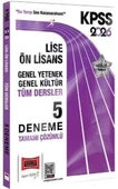 Yargı 2026 Kpss Lise Önlisans Çözümlü 5 Deneme - 1