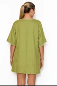 Vual (Tülbent )Mini Boy Yeşil Tunik Elbise - 3