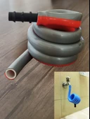 Wc Hortummatik Spiral Taharet Hortumu (Kırmızı-Gri)) - 1