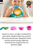 Özel Seri Kolay Temizlenir Dayanıklı Bpa İçermez 360 Derece Dönen Dökülmeyen Bebek Mama Kasesi - 2