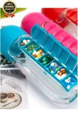 Özel Üretim Pillbox Suluk Organizer %100 BPA İçermez 7 Gün Hap İlaç Saklama Kutulu 600ml Su Matarası - 3