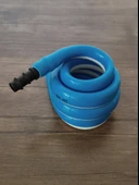 Wc Hortummatik Spiral Taharet Hortumu (Mavi-Beyaz) - 2