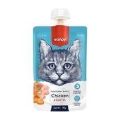 Wanpy Taze Tavuklu ve Havuçlu Et Ezmesi Doğal Kedi Ödülü 90 Gr - 1