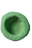 Kağıt İp El Örgüsü,Yazlık Şapka(Yeşil) - 2