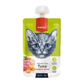 Wanpy Taze Ton Balıklı ve Tavuklu Et Ezmesi Doğal Kedi Ödülü 90 Gr - 1