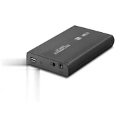 Hdd Kutu Usb2.0 Metal Sata 3.5" Siyah HDX1753 - 1