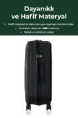 Petra Lüx 2'li Abs Valiz Seti Büyük & Orta Boy Antrasit thumbnail 7