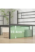 Özgök Tarım CNDHOME Metal Karyola HSN Metal Karyola Siyah Renk, Çift Kişilik, Ölçü Seçenekli 140x190 - 4