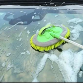 Araç Yıkama Mopu Yedek Başlıklı Araç Yıkama Fırçası Süngeri Mikrofiber 1metre Ayarlanabilir thumbnail 2