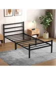 Özgök Tarım Metal Karyola HSN Metal Karyola Siyah Renk, Çift Kişilik, Ölçü Seçenekli 100x200 - 8