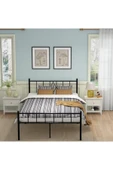 Özgök Tarım ÖZGÖK TARIM Metal Karyola, CNS Başlıklı Metal Karyola Siyah Renk, Tek ve Çift Kişilik,Ölçü Seçenekli 120x200 thumbnail 6