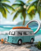 Metalmorphose Surfer Van Anahtarlık thumbnail 6