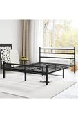 Özgök Tarım Metal Karyola HSN Metal Karyola Siyah Renk, Çift Kişilik, Ölçü Seçenekli 90x190 - 4