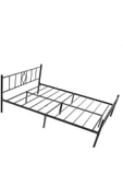 Özgök Tarım ÖZGÖK TARIM Metal Karyola, CNS Başlıklı Metal Karyola Siyah Renk, Tek ve Çift Kişilik,Ölçü Seçenekli 140x200 - 3