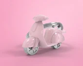 Metalmorphose Scooter Anahtarlık Pembe thumbnail 2