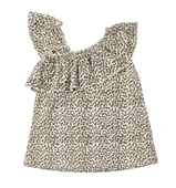 Çiçekli Tek Omuz Kız Çocuk Bluz thumbnail 3