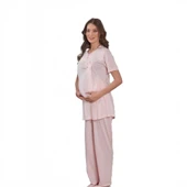 Emose 3948 Lohusa-Hamile KısaKol Pijama Takım - 2