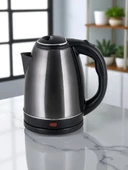 Girist Burgaz Gümüş Renk Çlik Kettle 1800 W - 4