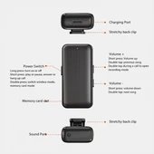 Aux Bluetooth V5.3 şarjlı ses alıcı-verici Mikro hafıza kart girişli bluetooth adapör - 4