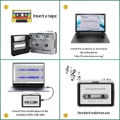 walkman Kaset çalar ezcap kasetten bilgisayara mp3 kayıt kaset capture thumbnail 5