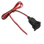 Montajlanabilir araç dişi çakmak soketi vidalı şarj soketi 1m kablolu thumbnail 2