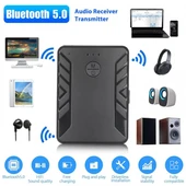 TV PC Araba için Bluetooth 5.0 Kablosuz Alıcı Verici Ses Adaptörü thumbnail 2
