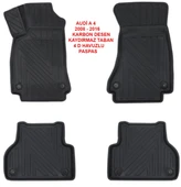 Audi A-4 2008-2016 4D Premium Havuzlu Paspas-Kaydırmaz Taban - 1
