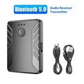 TV PC Araba için Bluetooth 5.0 Kablosuz Alıcı Verici Ses Adaptörü thumbnail 5