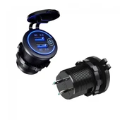 montajlanabilir araç çakmak 12 V/24 V QC3.0 USB Hızlı araç Şarj Soketi thumbnail 2