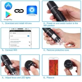 Kablosuz dijital el tipi 8 ledli mikroskop thumbnail 4